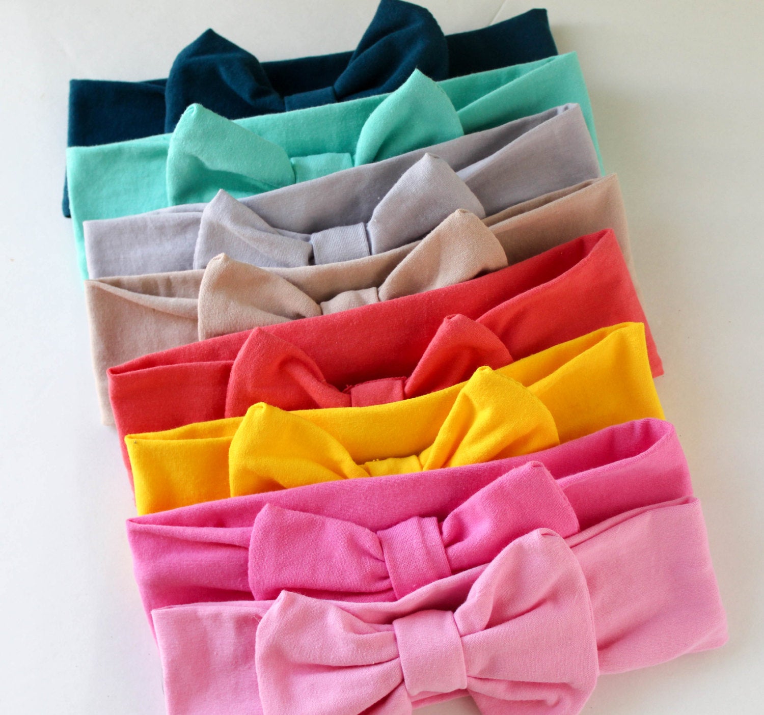 Solid Big Bow Headbands