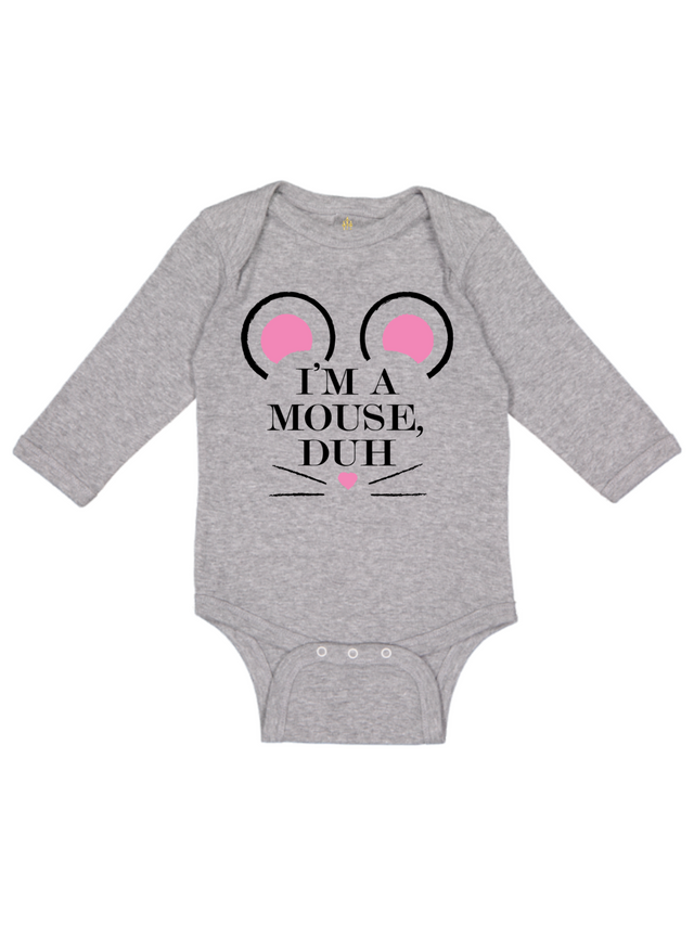 im a mouse duh mean girls gray bodysuit