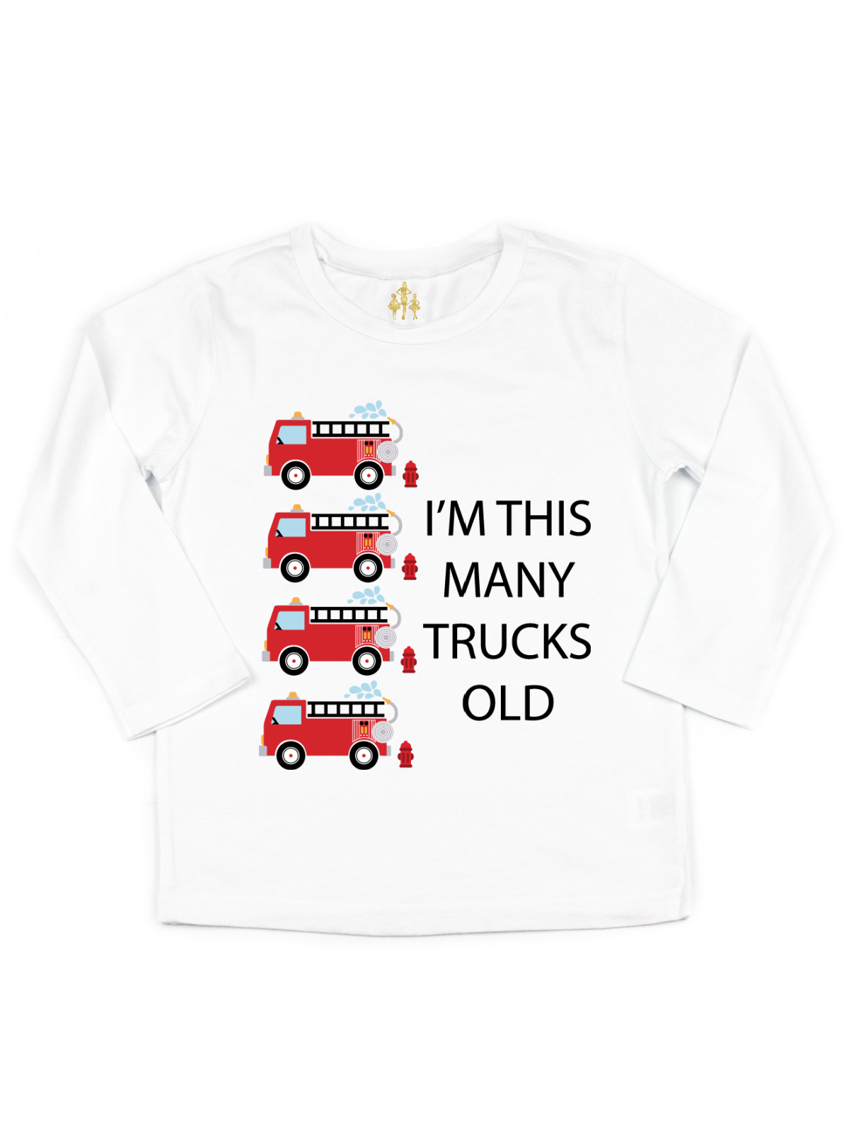 im this many trucks old kids birthday shirt