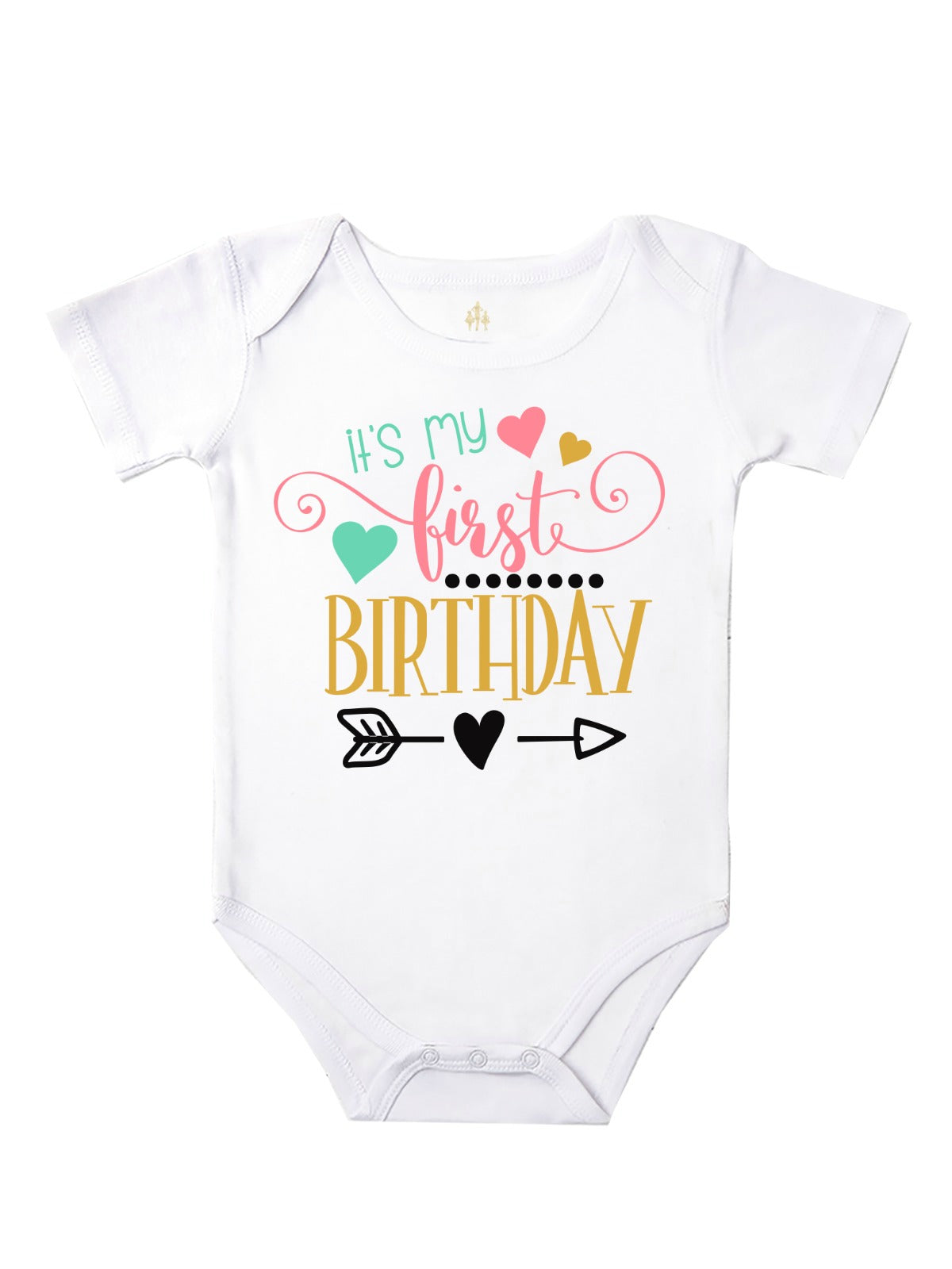 It's My First Birthday -Baby Girl's Bodysuit & T-Shirt