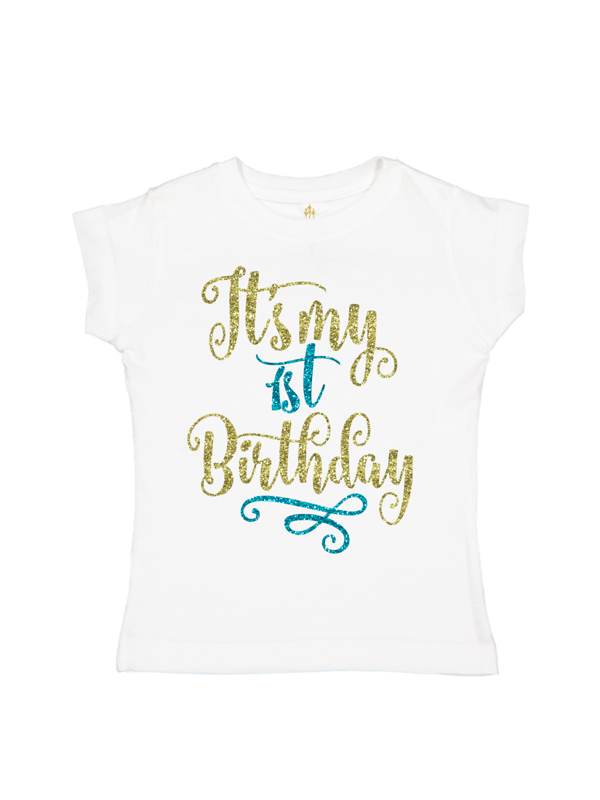 its my 1st birthday girls blue and gold tutu outfit