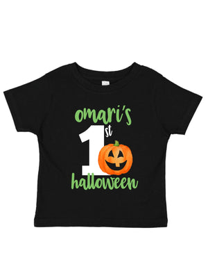 personalized kids pumpkin shirt