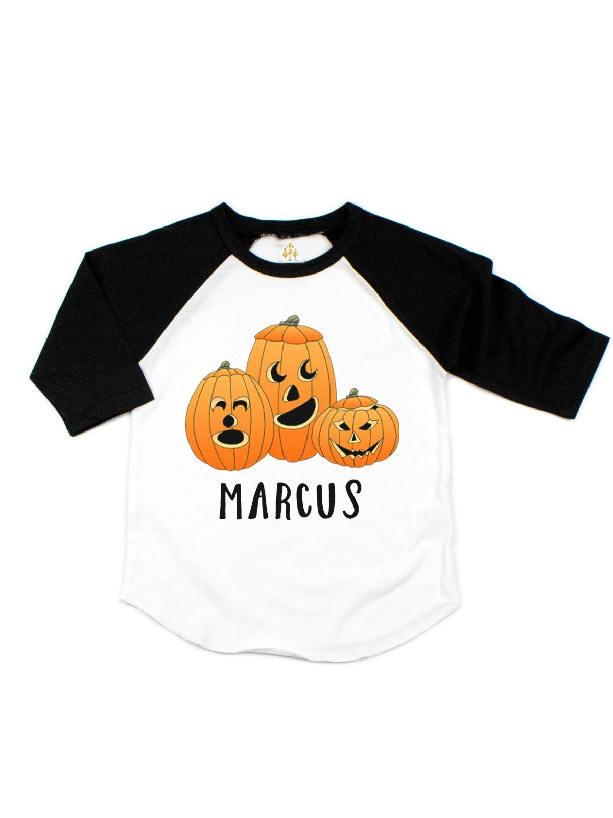Kids Jack-o-Lantern Funny Faces Halloween Shirt