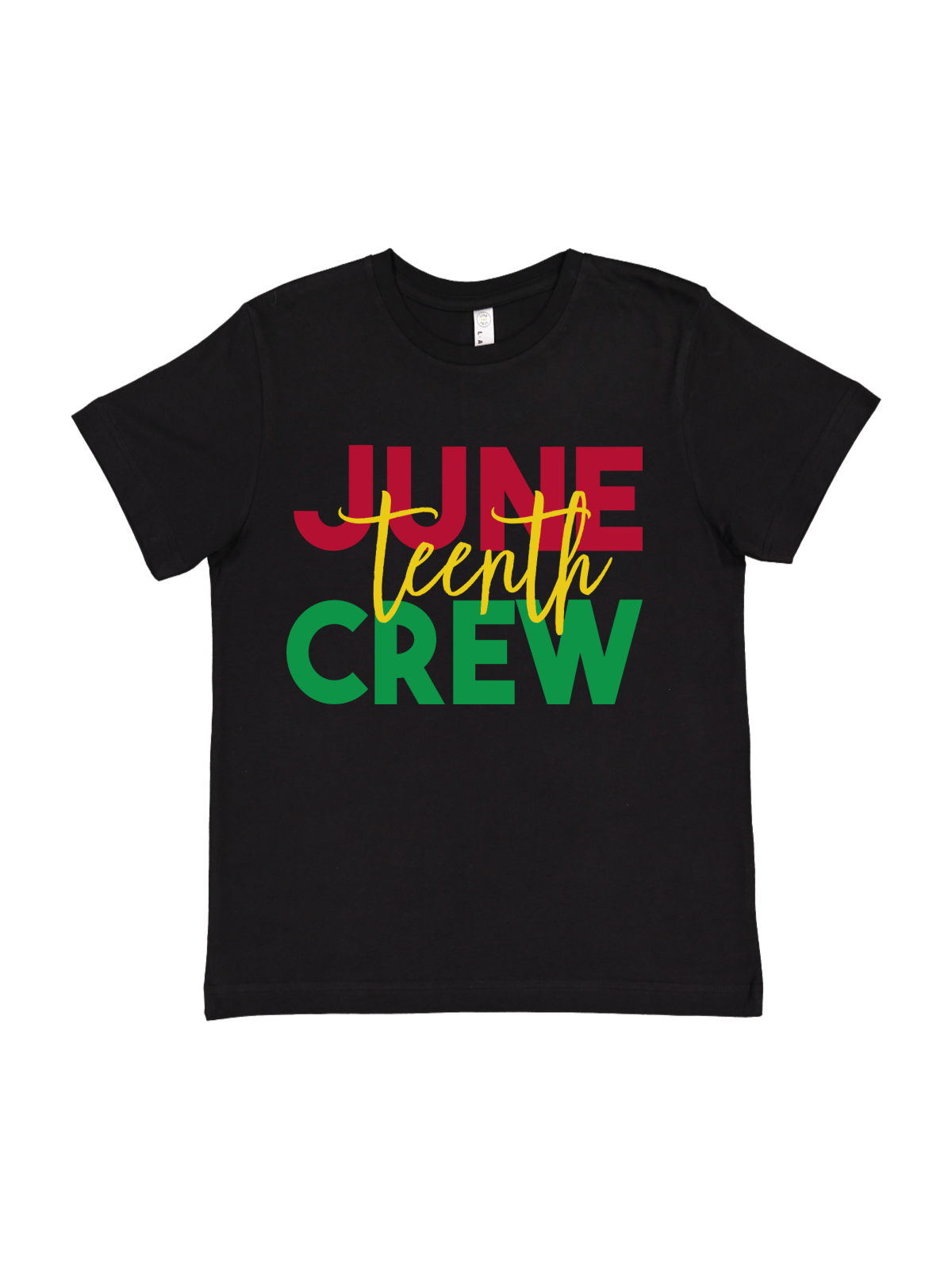 Juneteenth Crew Kids Shirt in Black