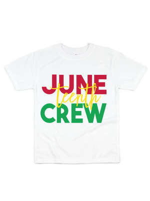 Juneteenth Crew Tees - White