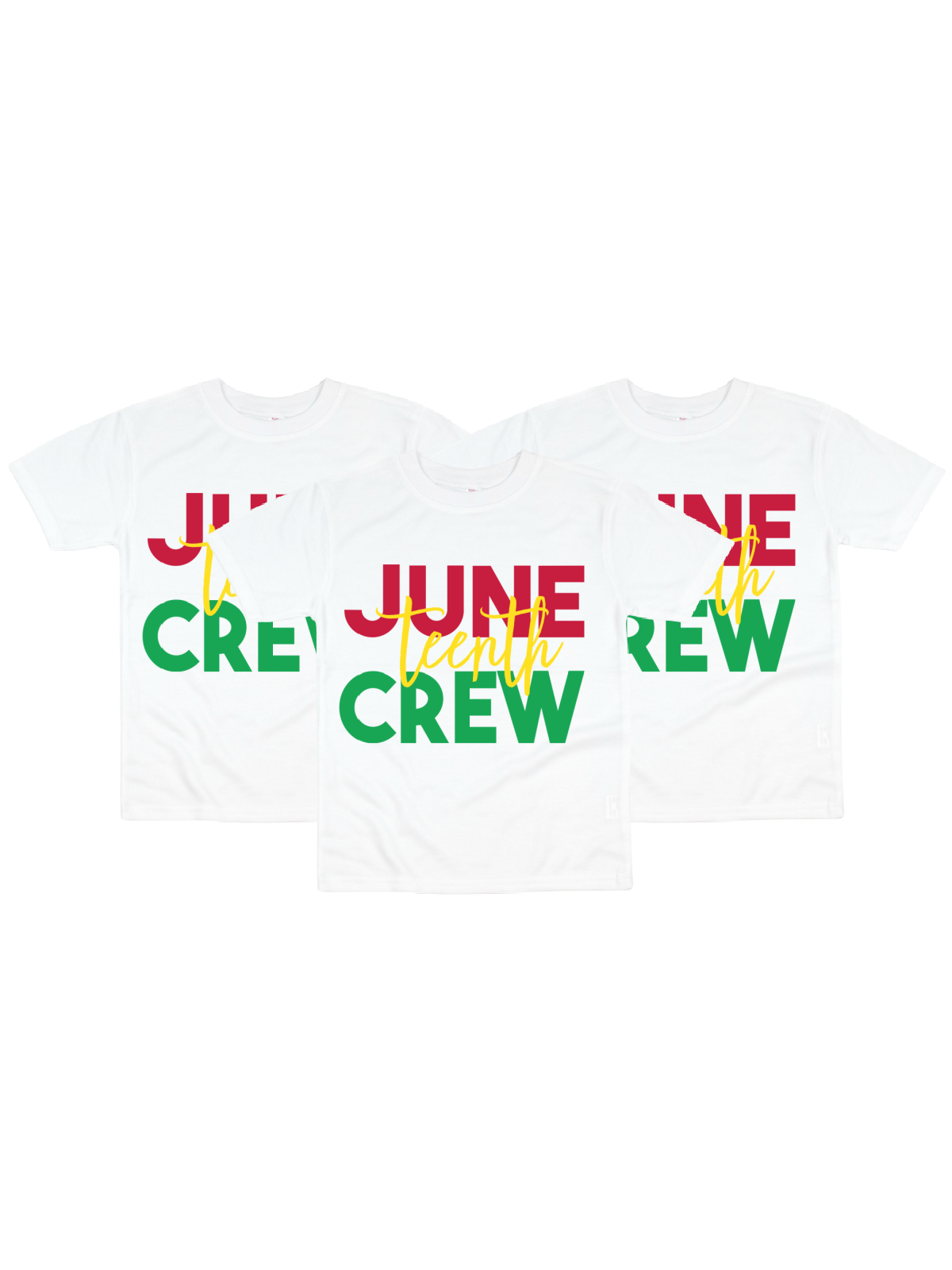Juneteenth Crew Kids Shirt in White