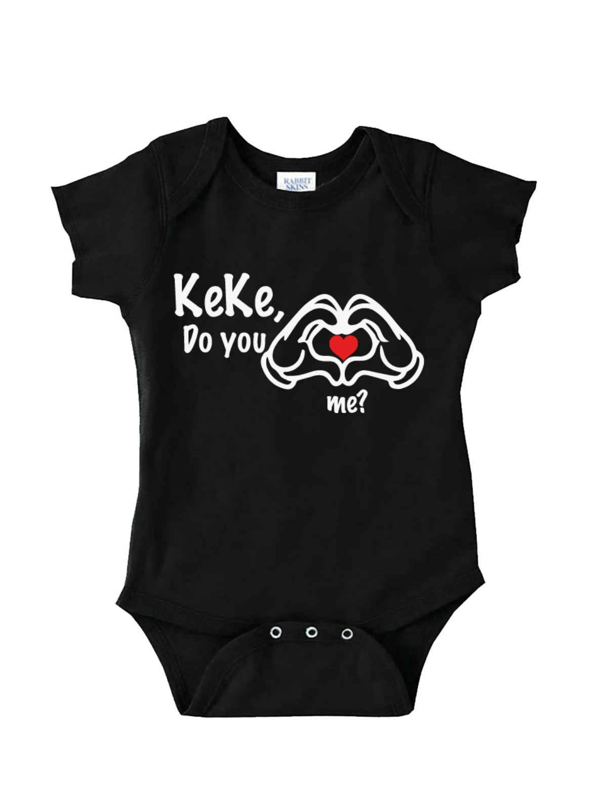 Keke, Do You Love Me Bodysuit & T-Shirt - Black