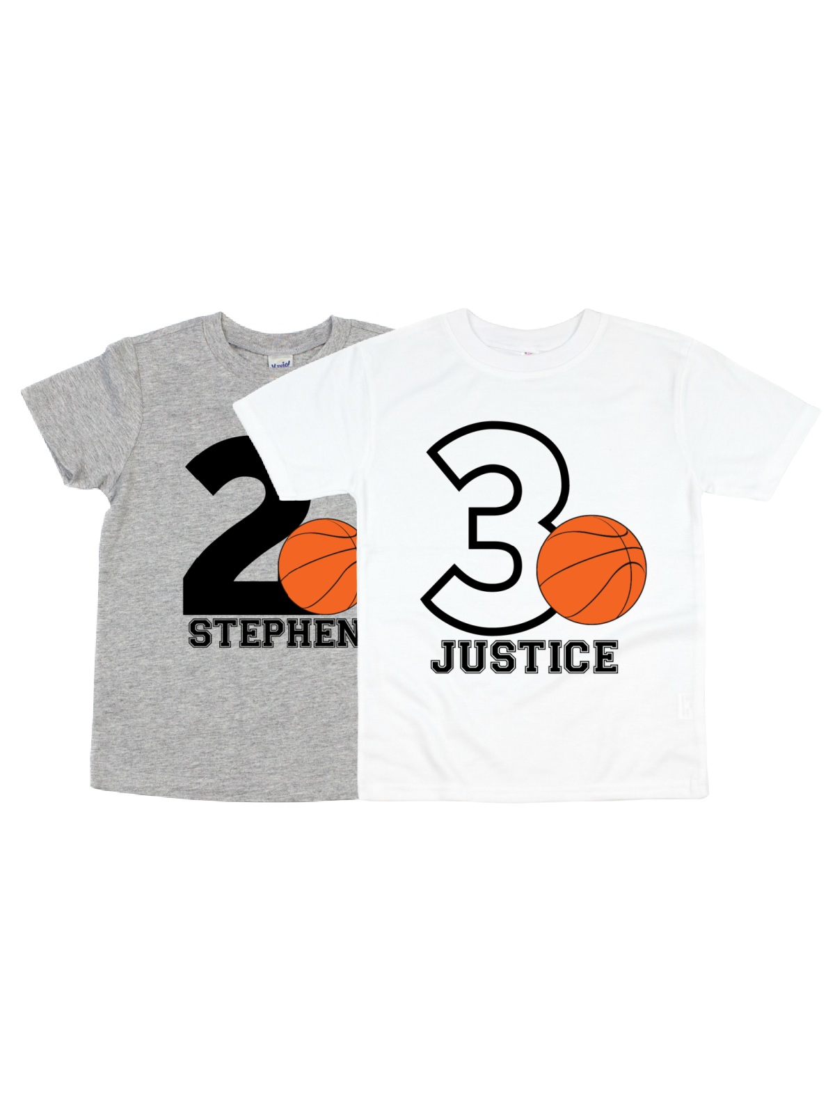 kids basketball birthday shirt