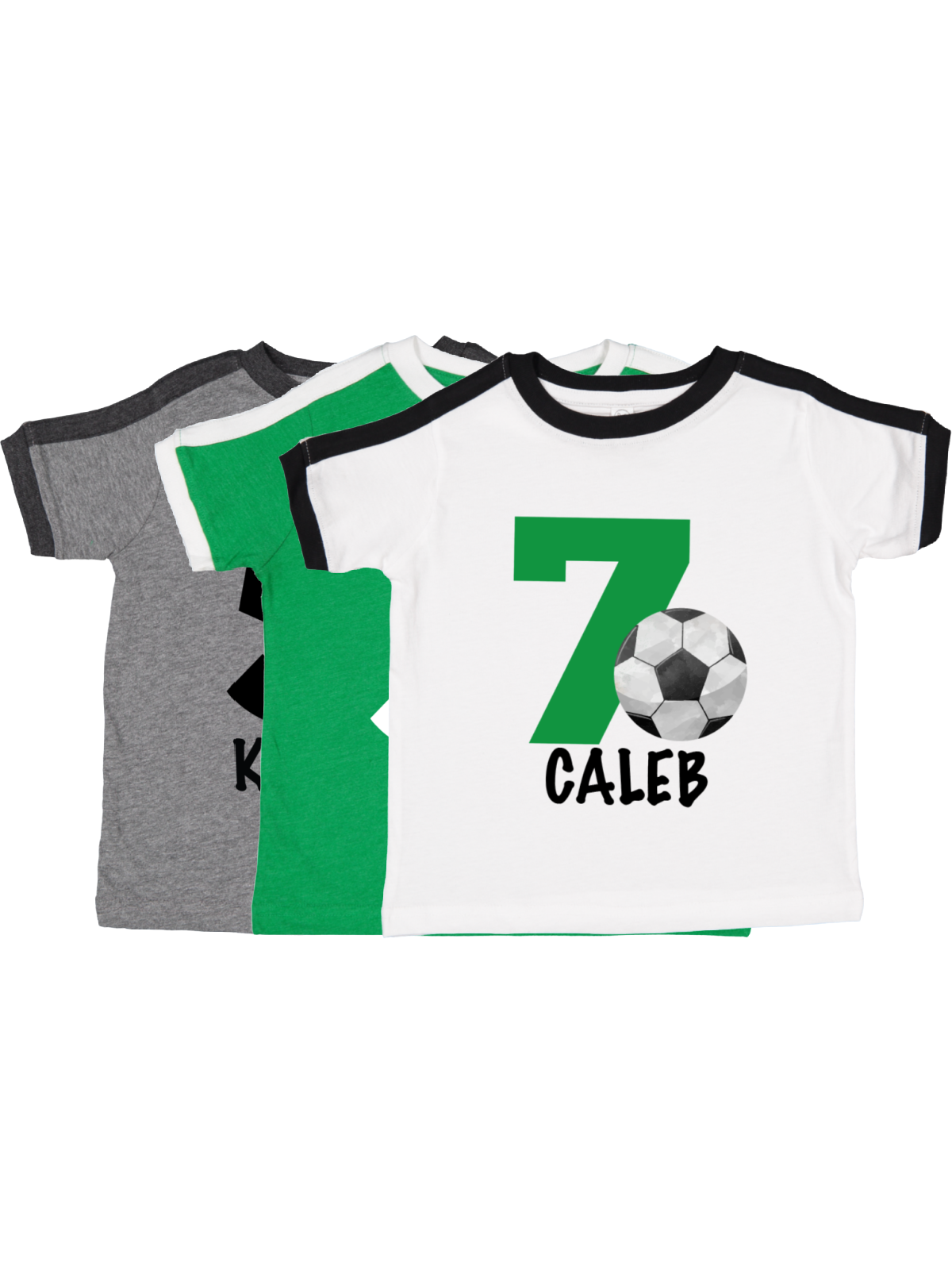 kids soccer ball birthday shirts