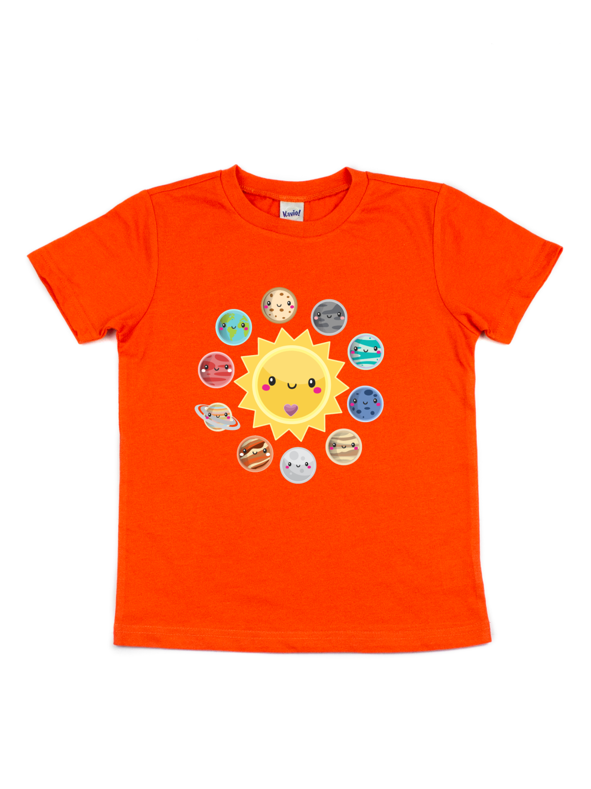 Solar System Kids Shirt - Orange