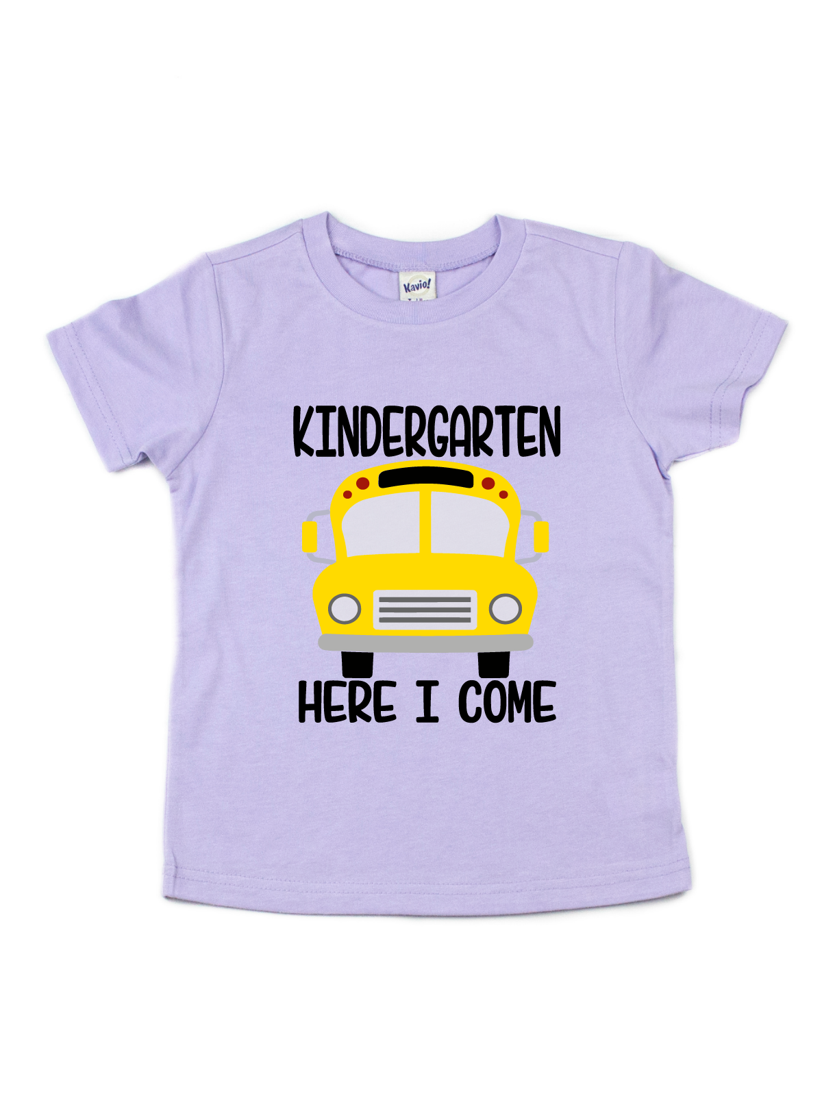 Kindergarten Here I Come Kids Lavender Shirt