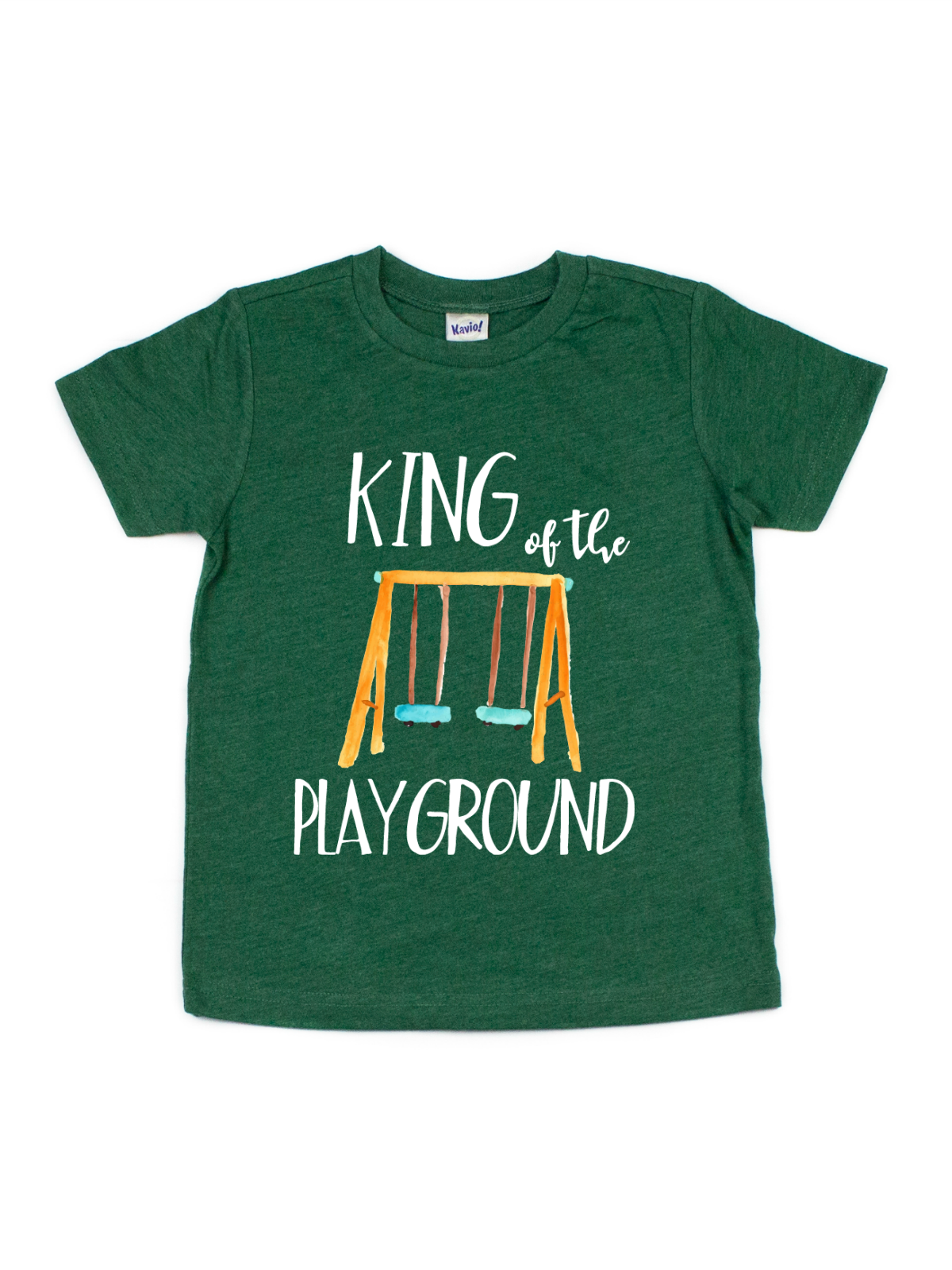 king of the playground kids hunter green tee