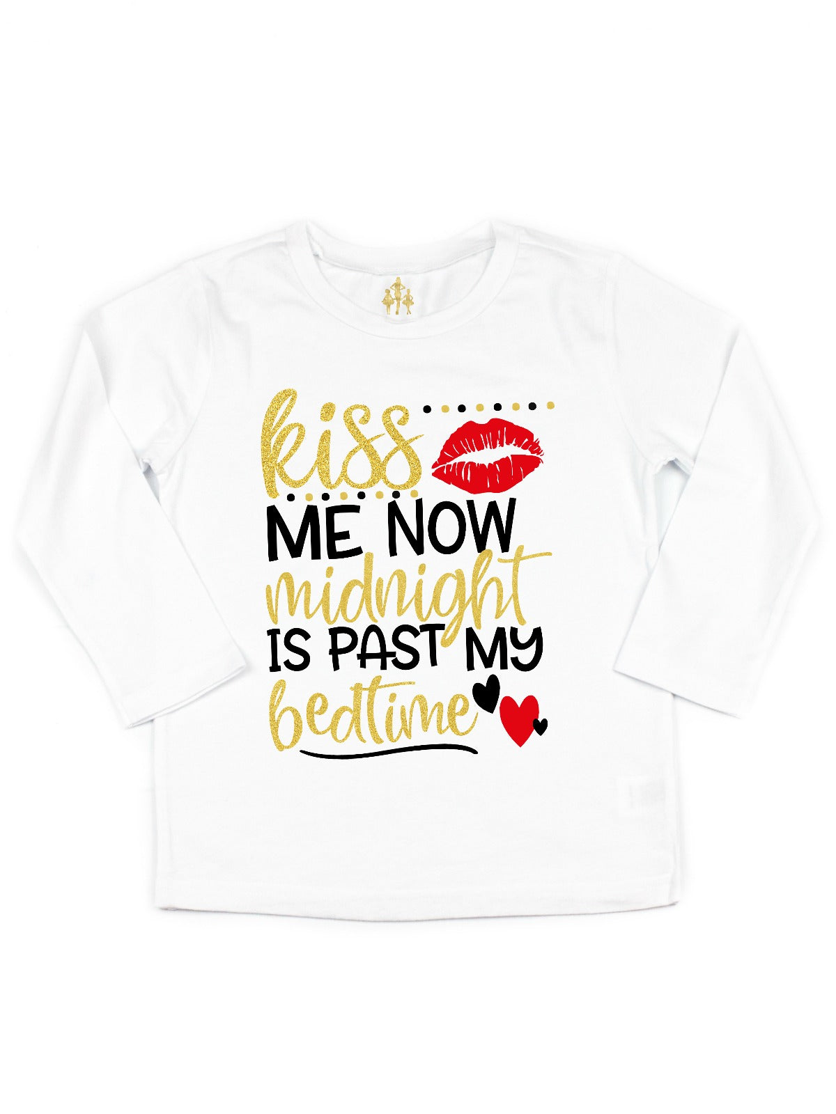 kiss me now midnight is past my bedtime tutu outfit girls new years set