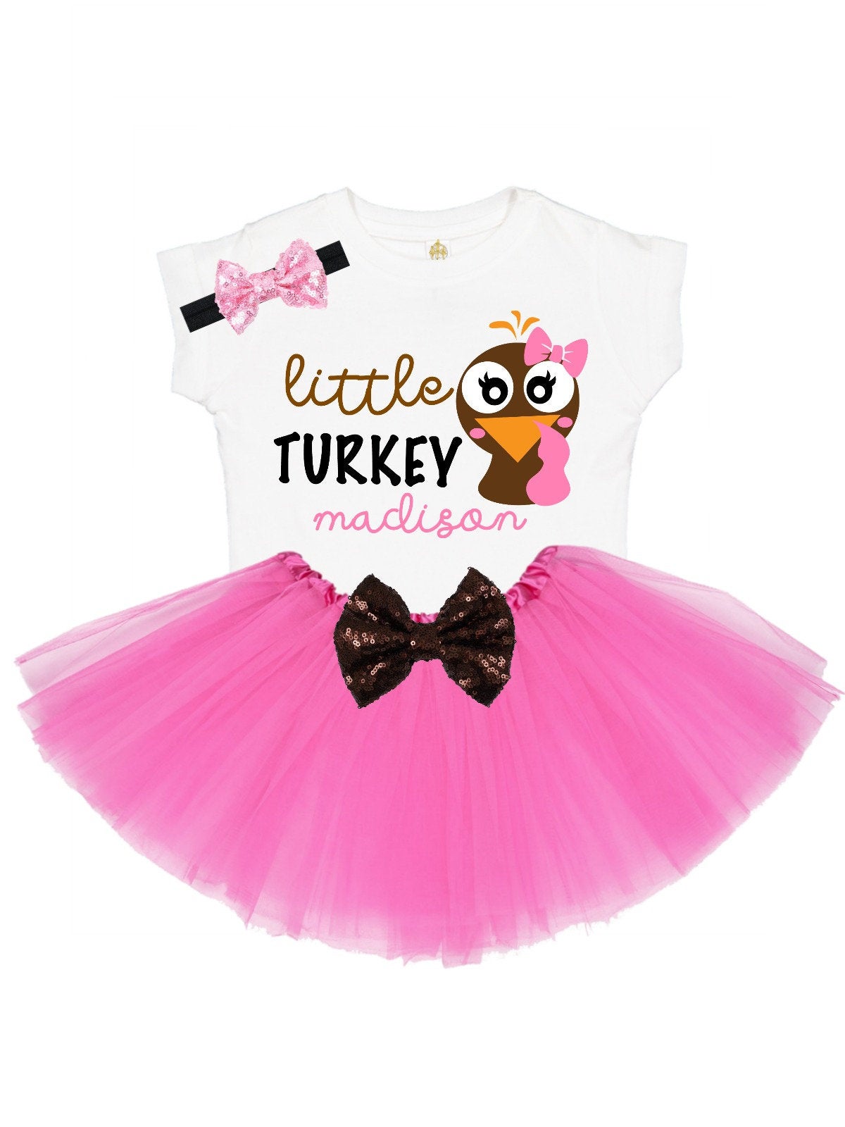 little turkey girls Thanksgiving tutu outfit