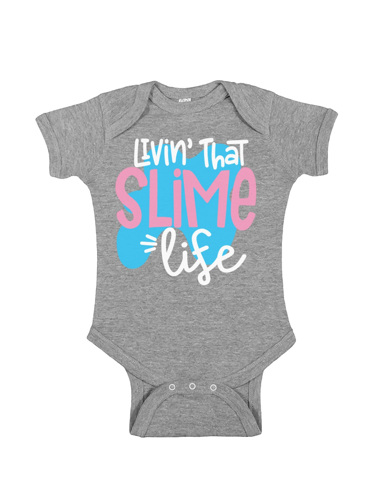 Livin' That Slime Life Gray Bodysuit