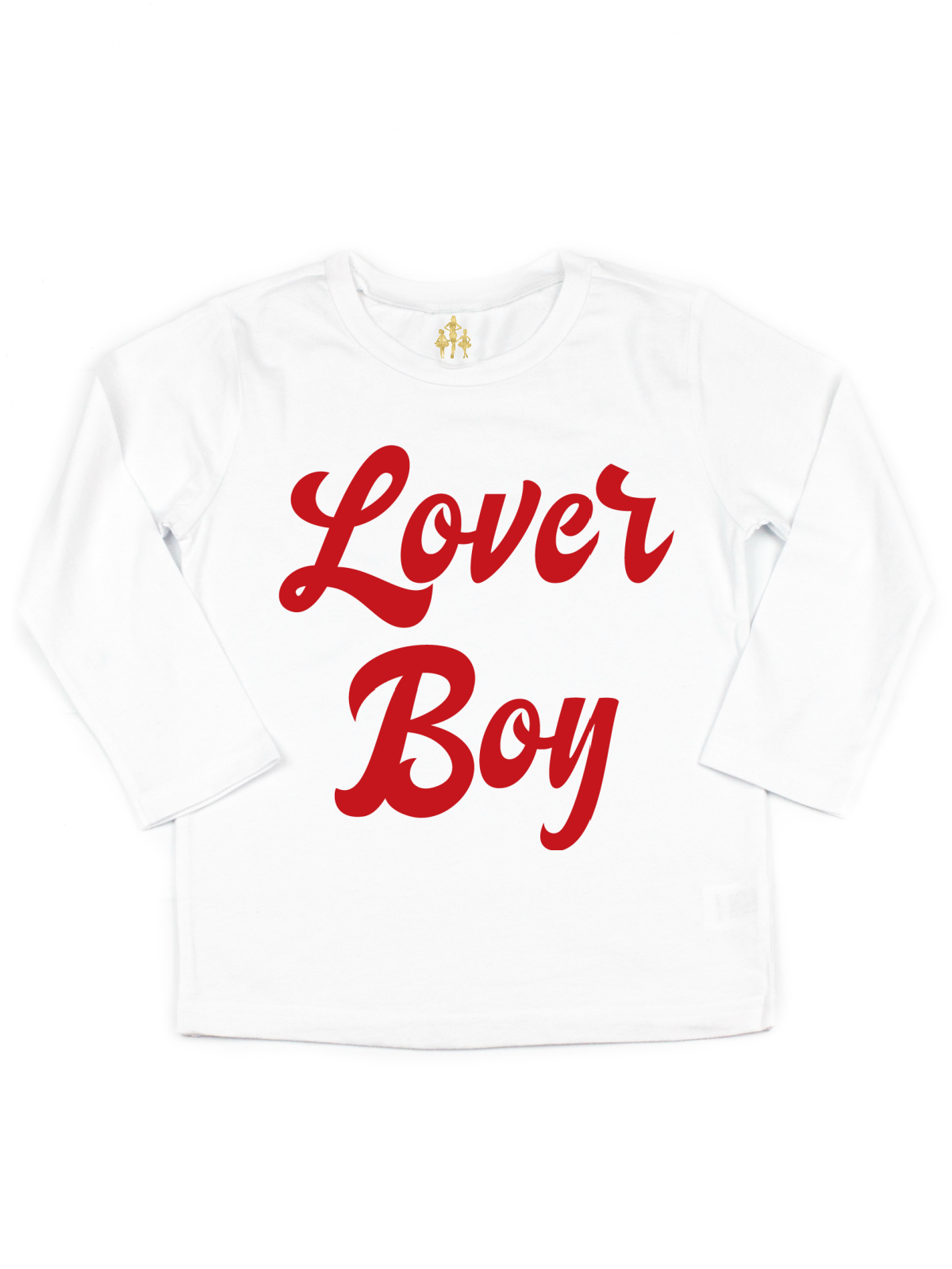 Lover Boy Kids Long Sleeve Tee - White & Heather Gray