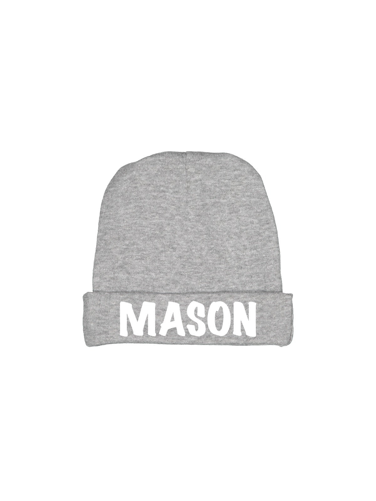 personalized black baby boy hat