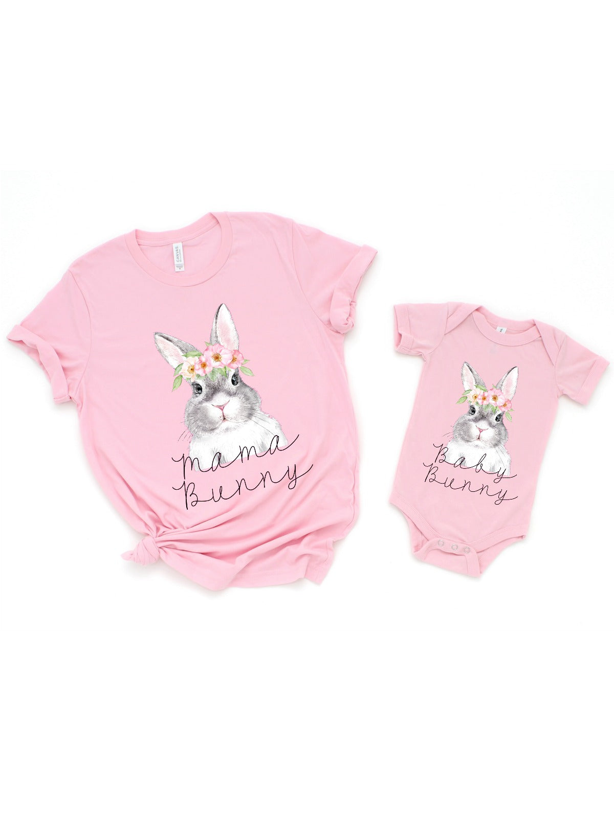 mama bunny baby bunny matching mommy and me easter shirts