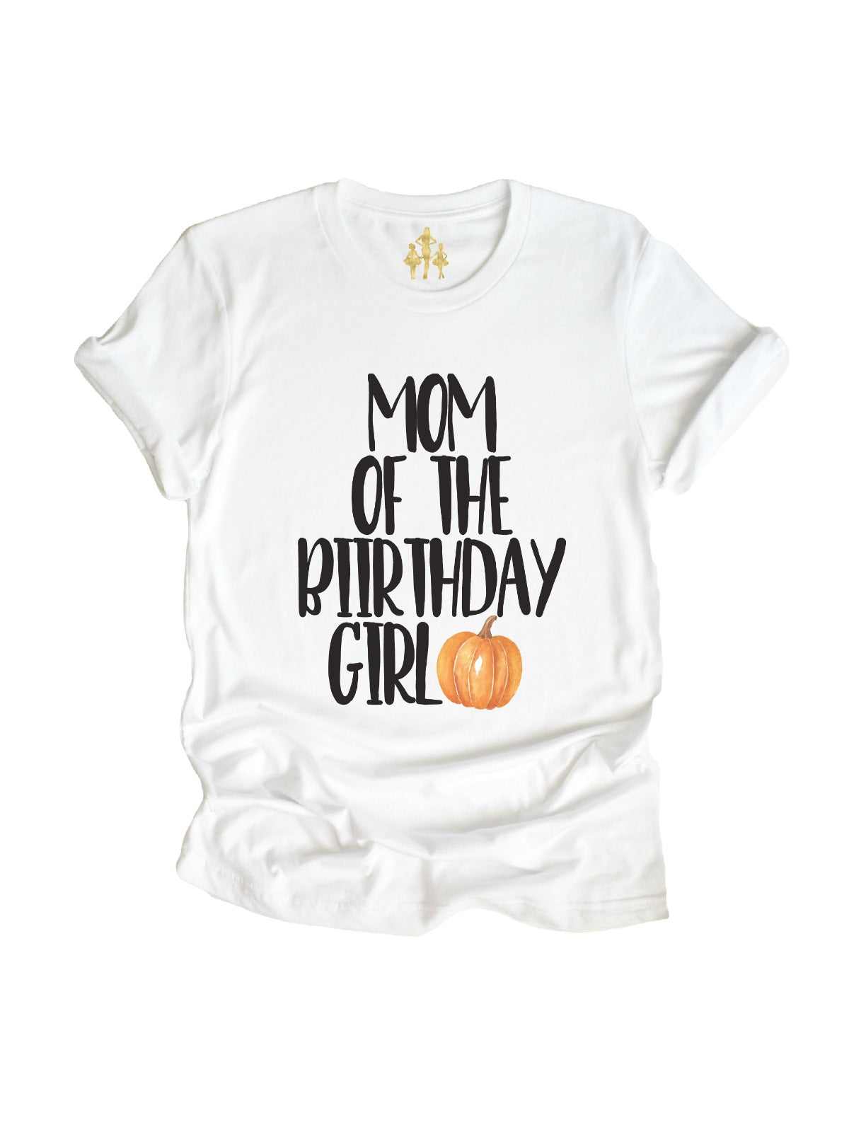 mom of the birthday girl pumpkin theme shirt