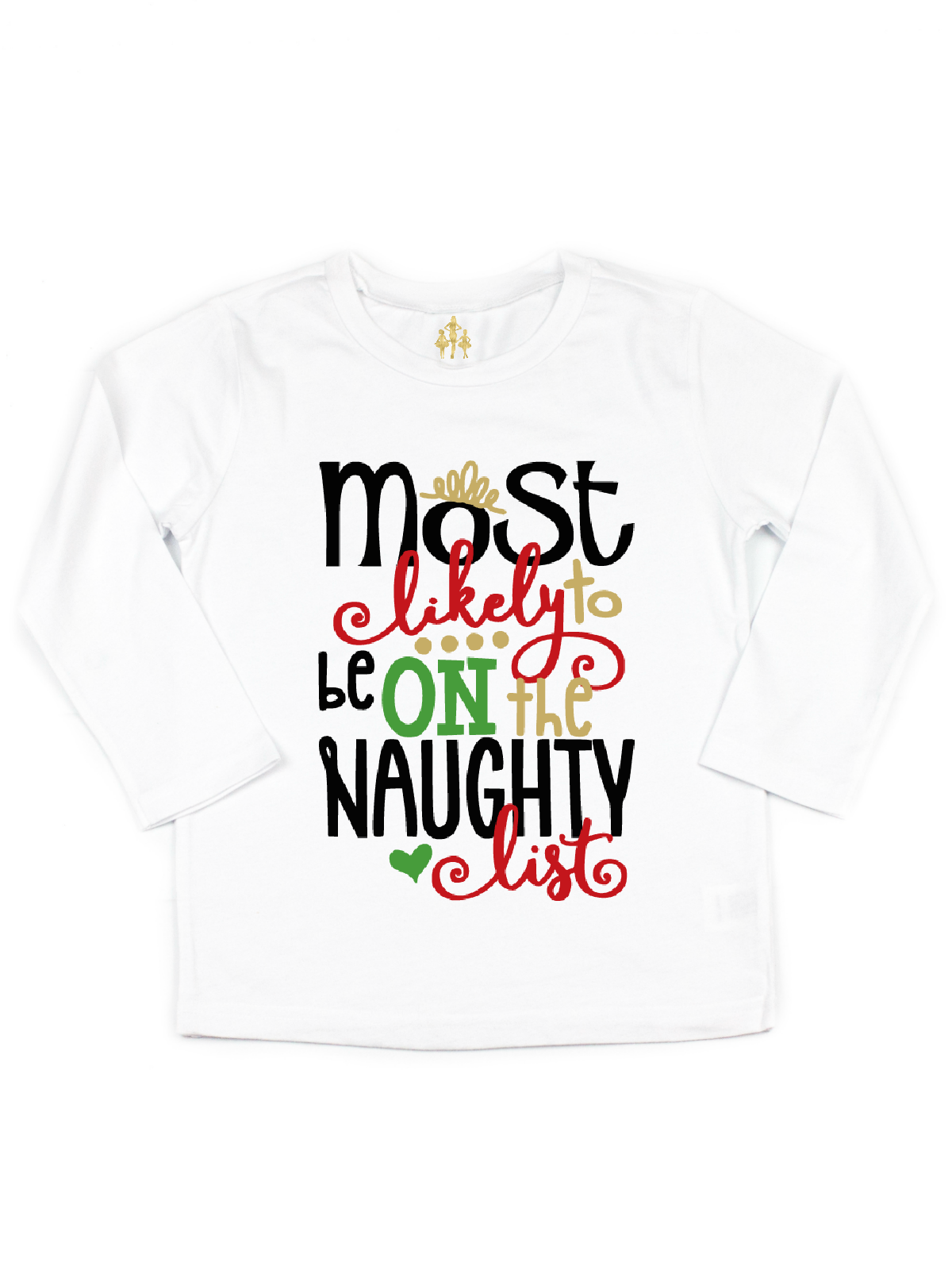 Most Likely To Be On The Naughty List Girls Shirt