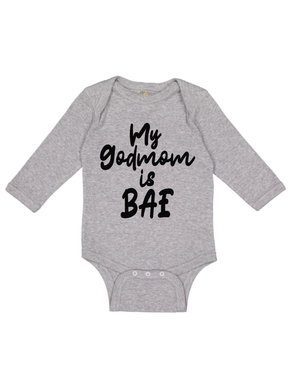 my godmom is bae baby bodysuit