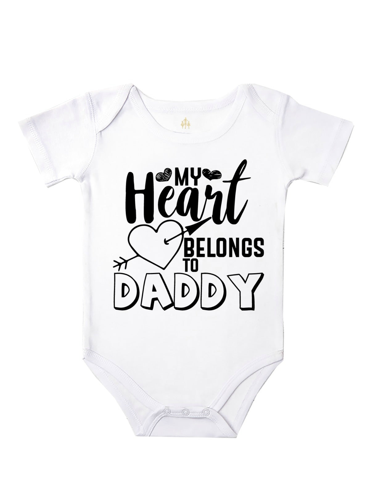 my heart belongs to daddy baby girls bodysuit