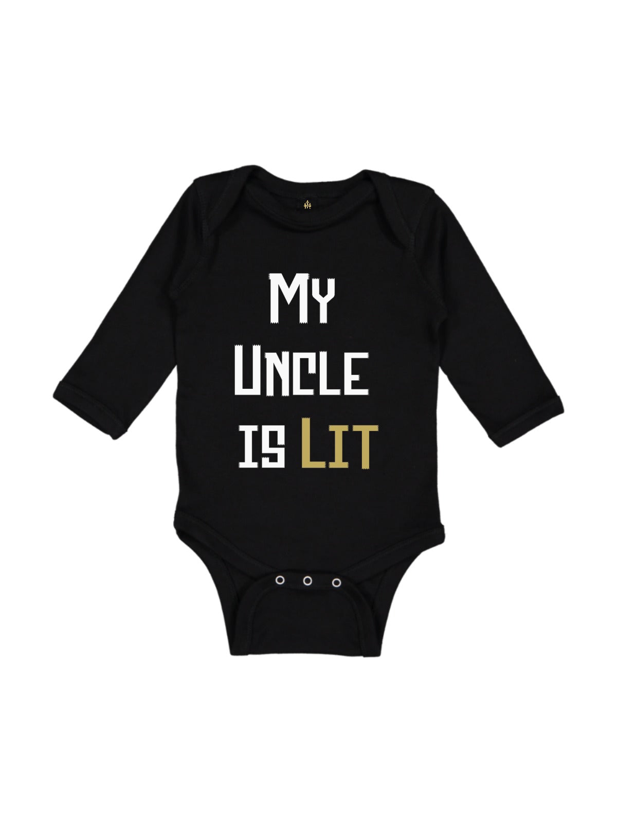 my uncle is lit baby bodysuit
