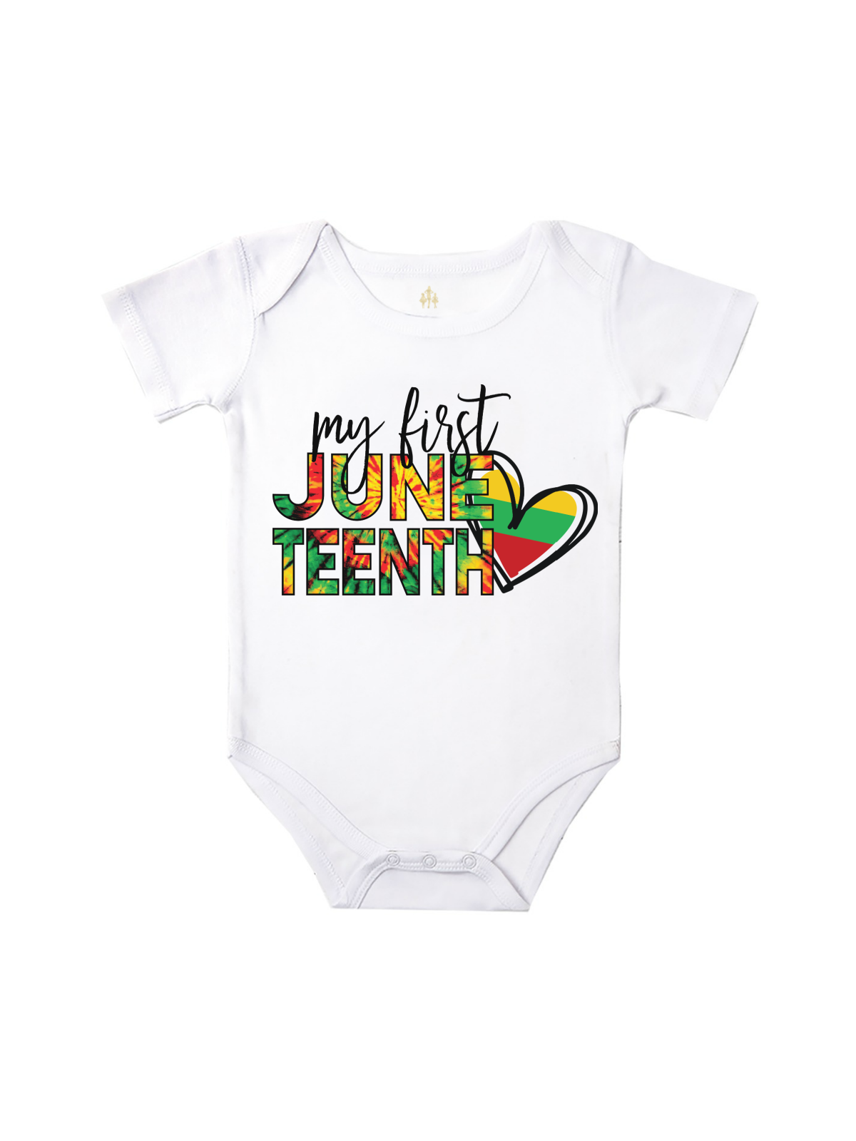 My First Juneteenth Baby Bodysuit in Black