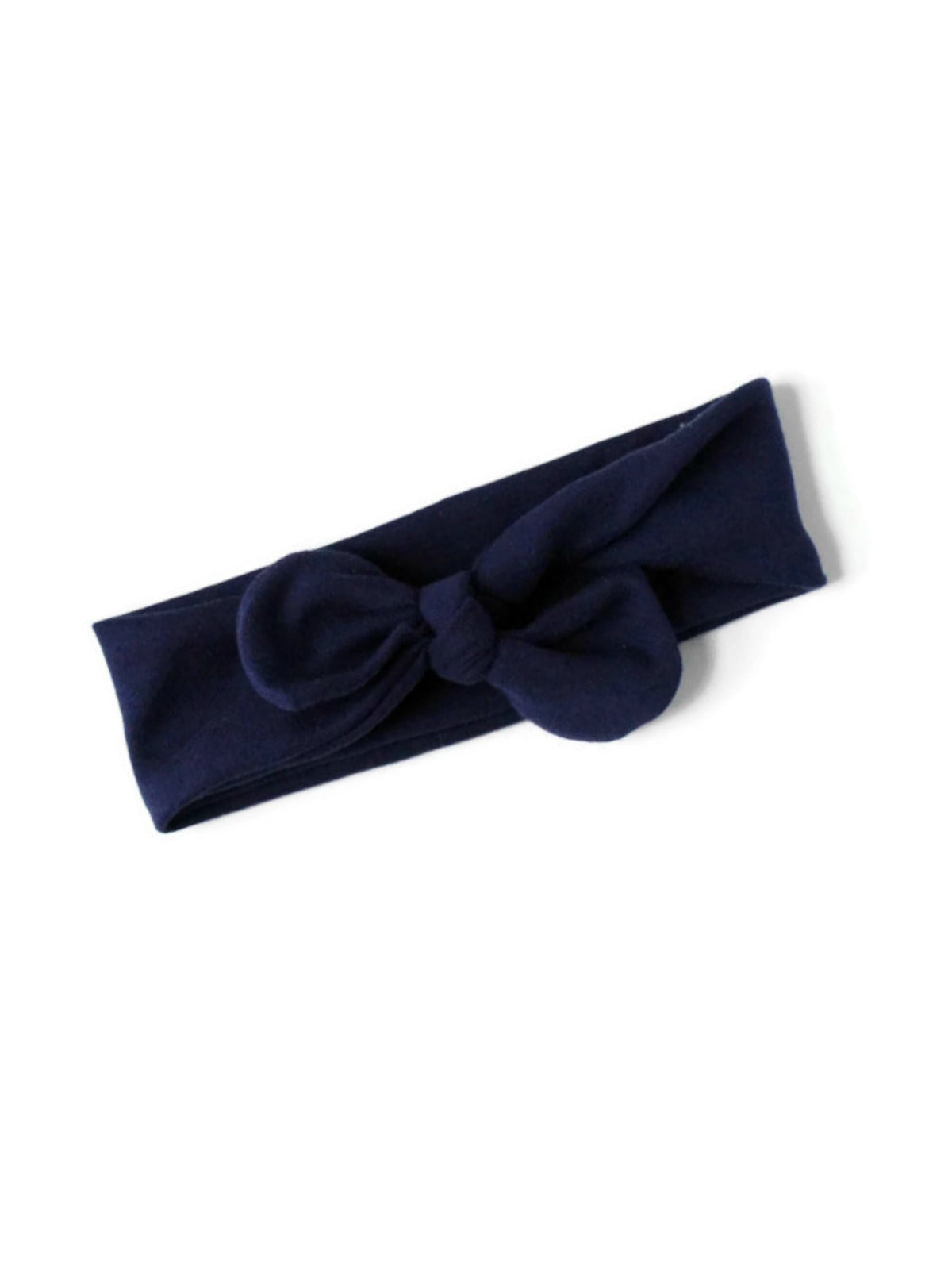 Navy Top Knot Headband