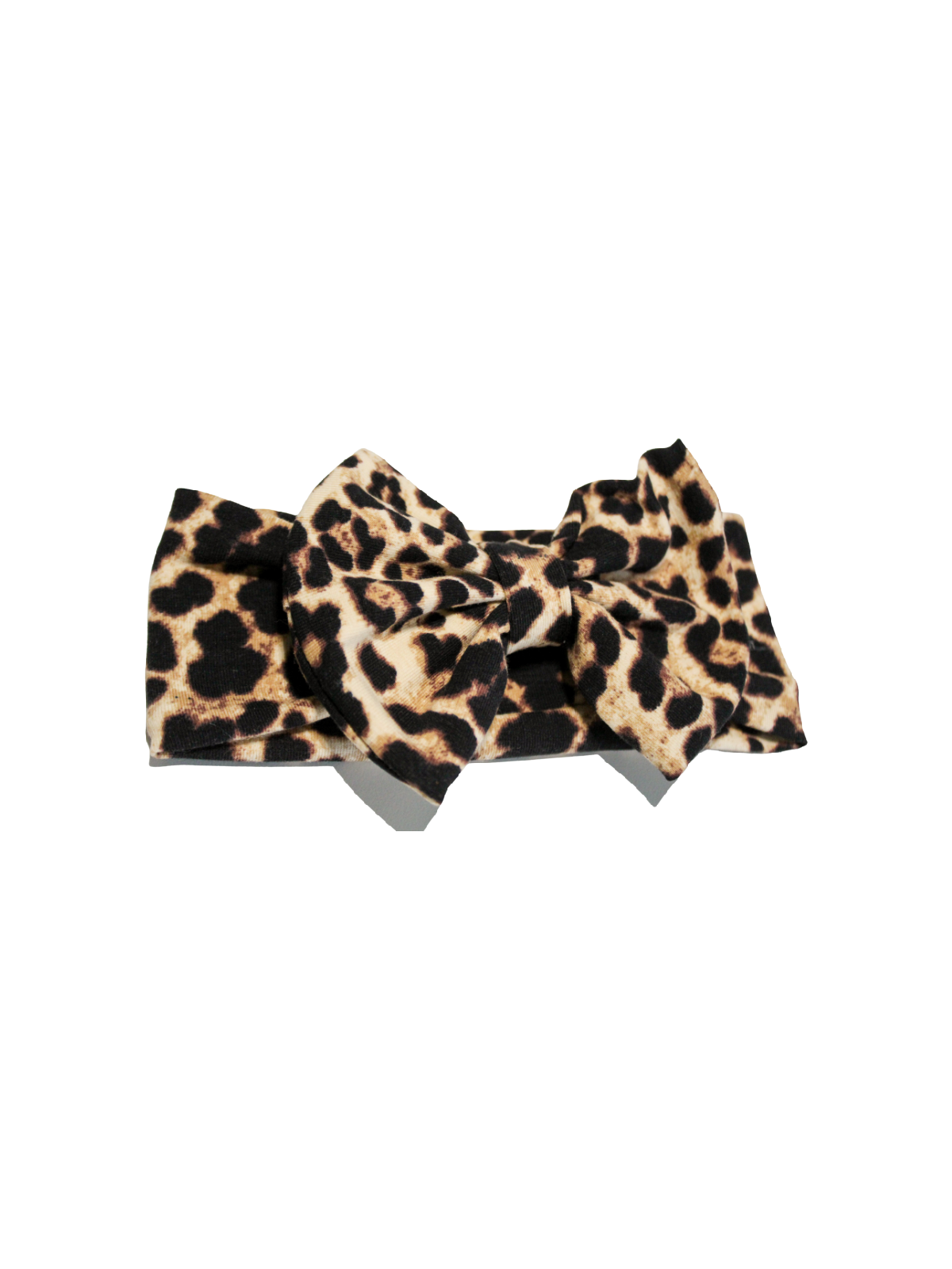 baby girl leopard bow headband