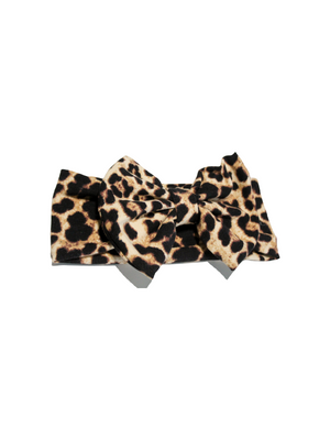 light taupe animal print girls headband