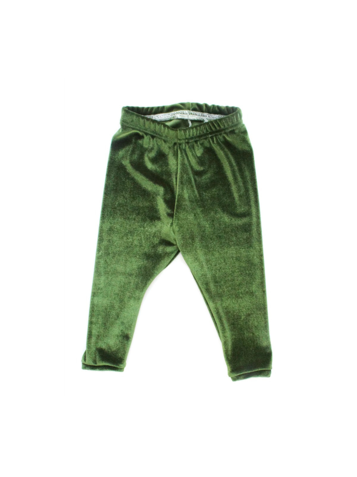 olive green velvet leggings for girls