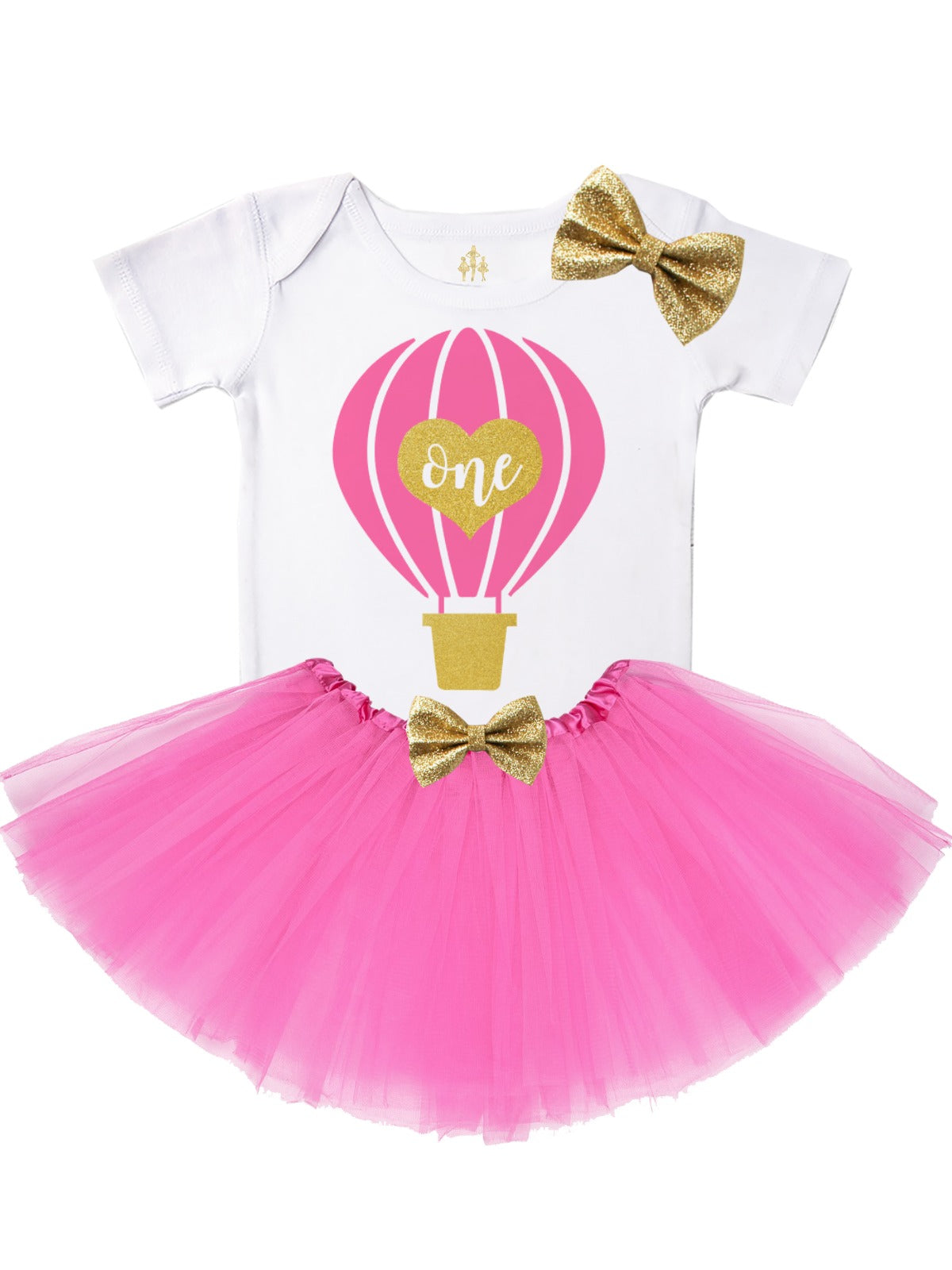 One Hot Air Balloon Tutu Outfit in Pink and Gold
