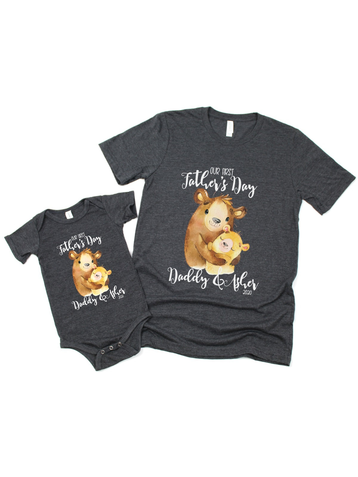 our first fathers day matching bears shirts