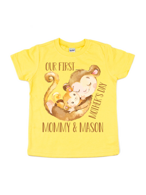 Our first Mother's Day Kids Monkey Tee