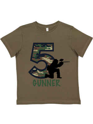 camouflage paint ball shirt in military green