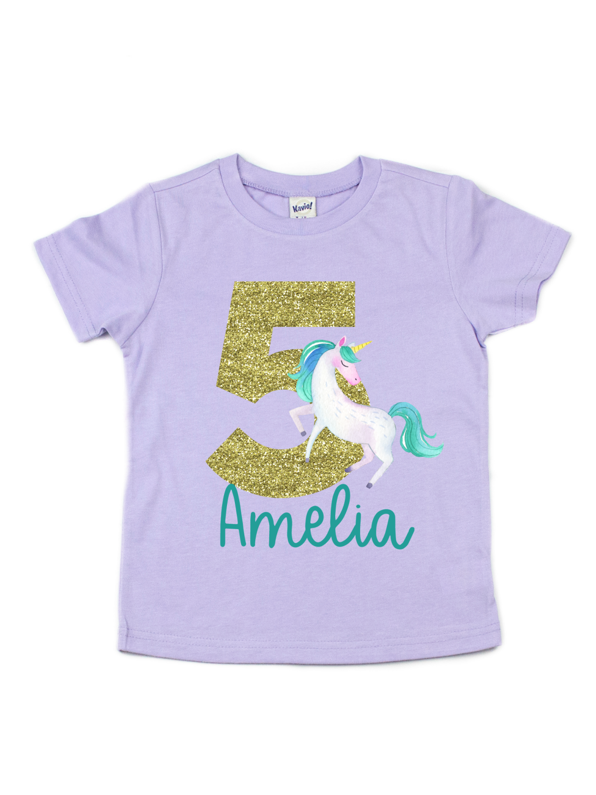 Personalized Unicorn Birthday Kids Shirt Purple Pink Blue Mackenzie Madison of Philadelphia