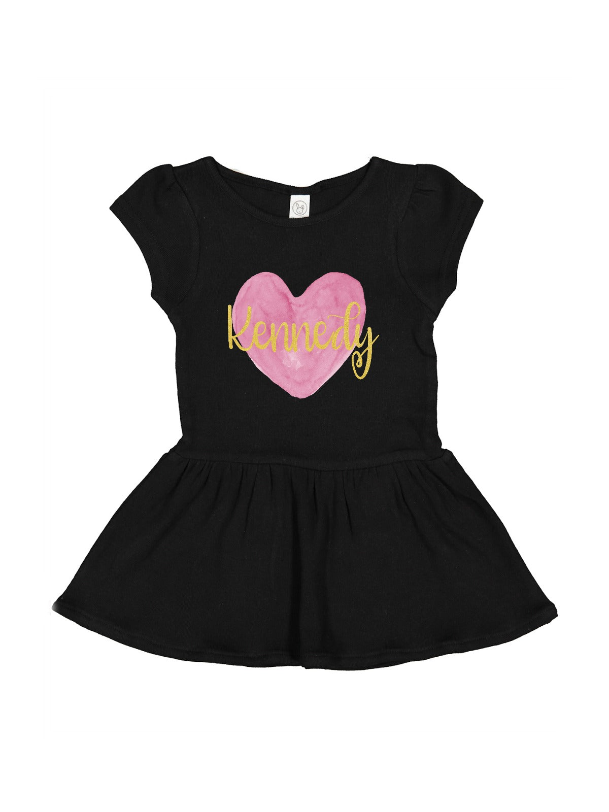 Valentine's Day Heart Dress - Black