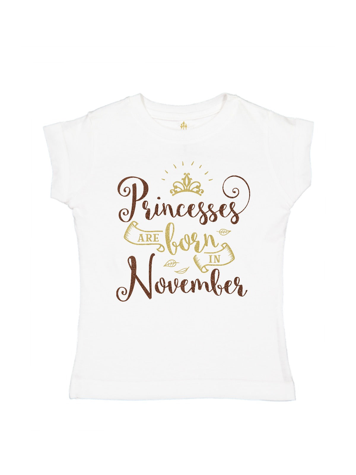 princesses are born in november girls birthday shirt