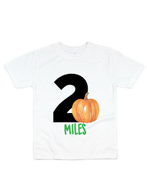 custom pumpkin birthday shirt for boys