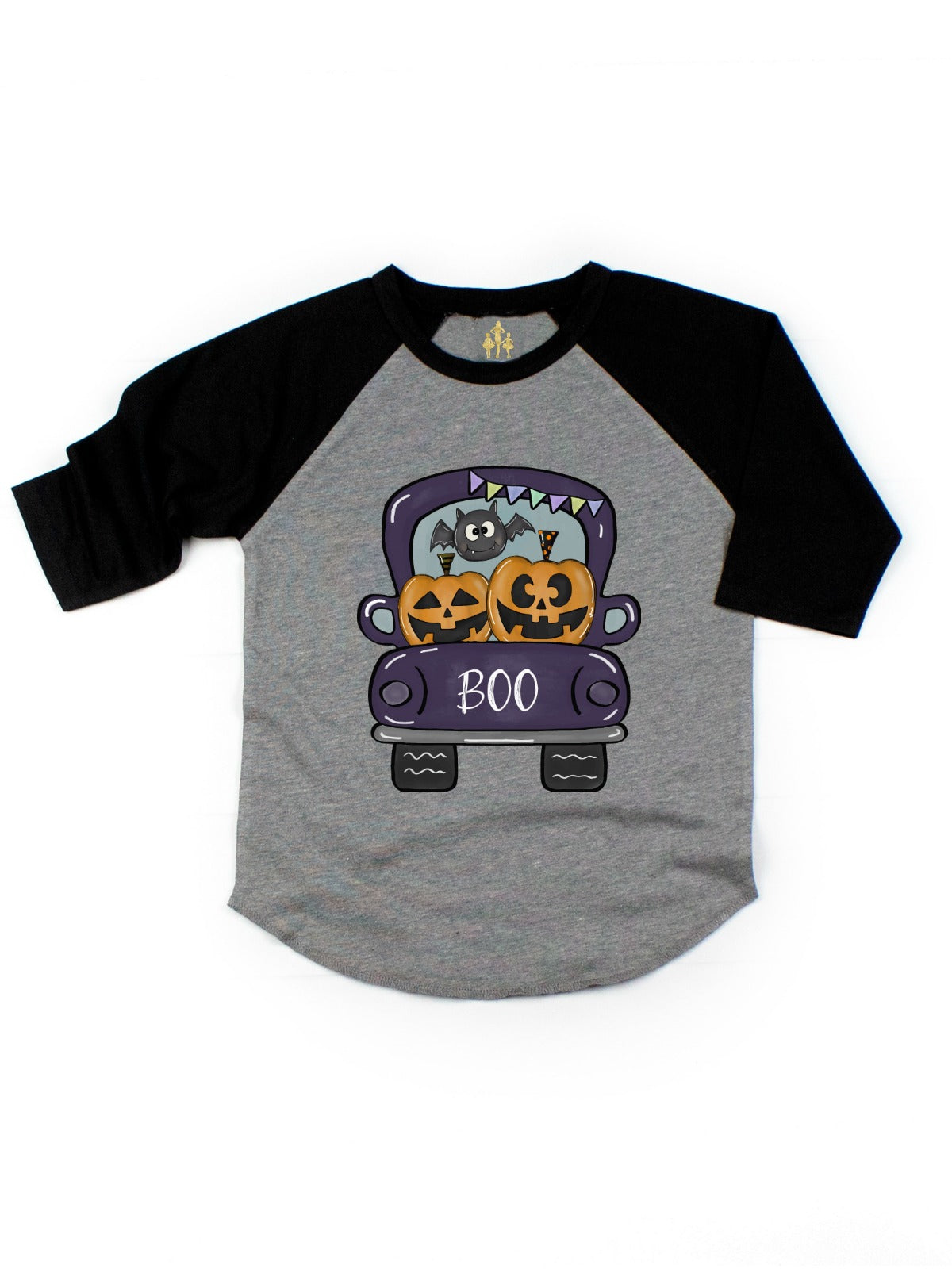Jack-o-Lantern Truck Kids Halloween Shirt