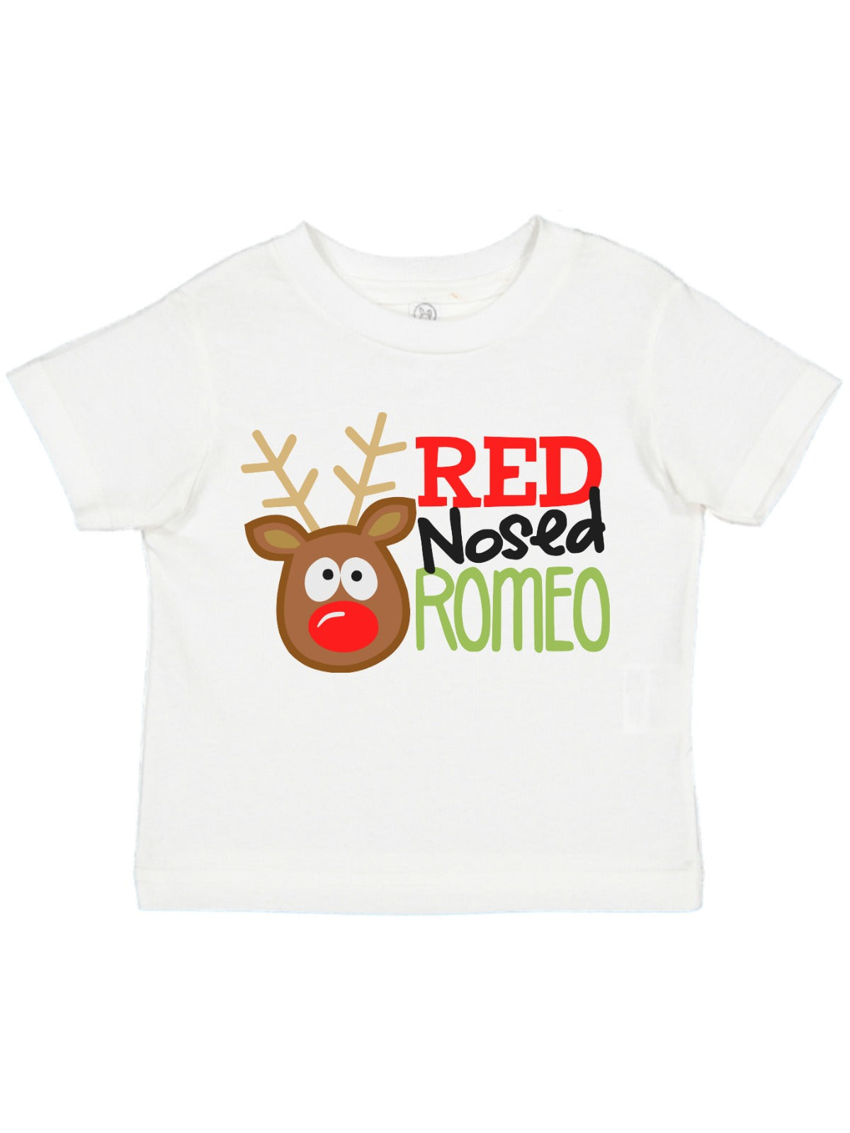 red nosed romeo boys Christmas t-shirt