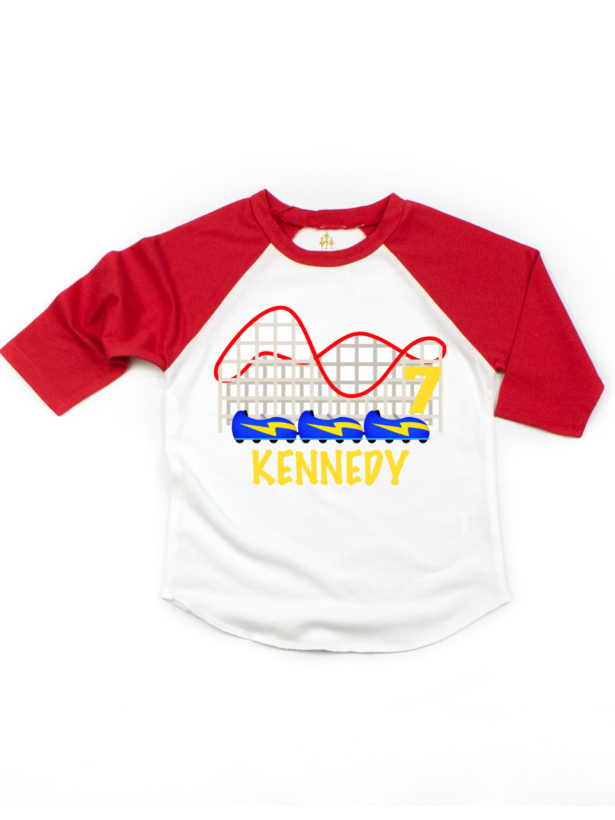 kids custom roller coaster ride birthday shirt