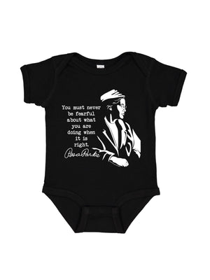 Never Be Fearful Rosa Parks Infant Black History One Piece