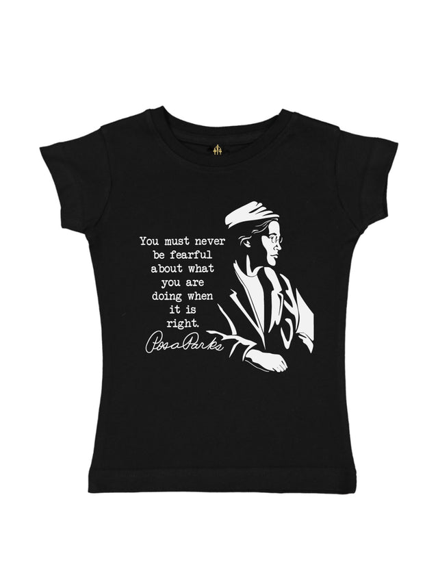 Never Be Fearful Rosa Parks Kids Black History Shirt