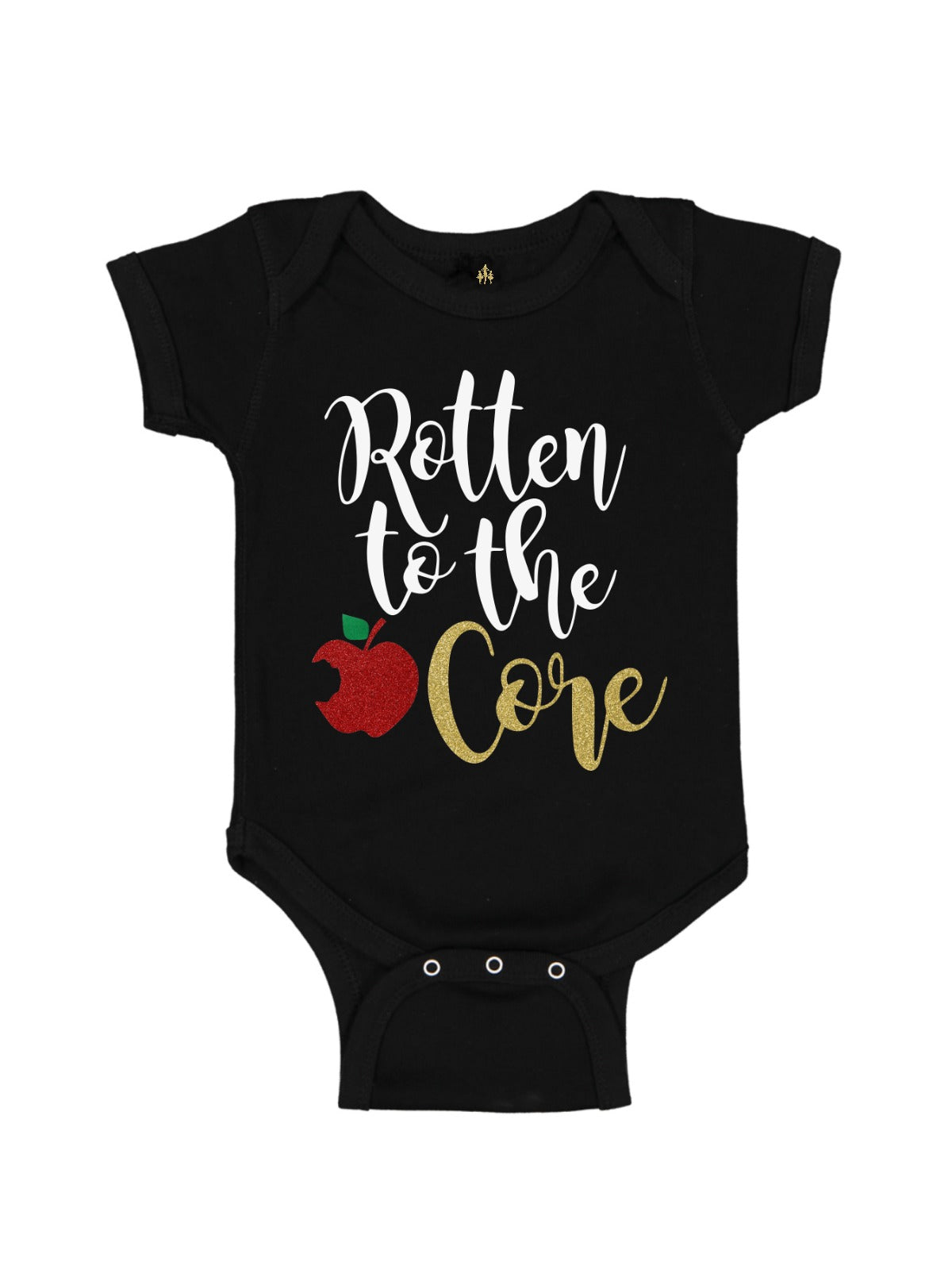 Rotten to the Core Baby Girl One Piece in Black