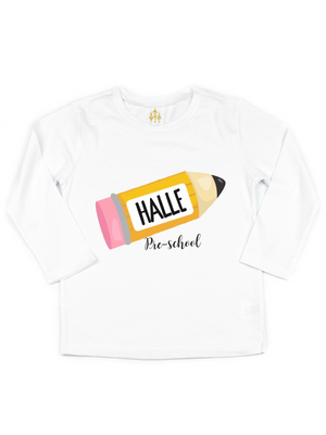 back to school pencil shirt for kids