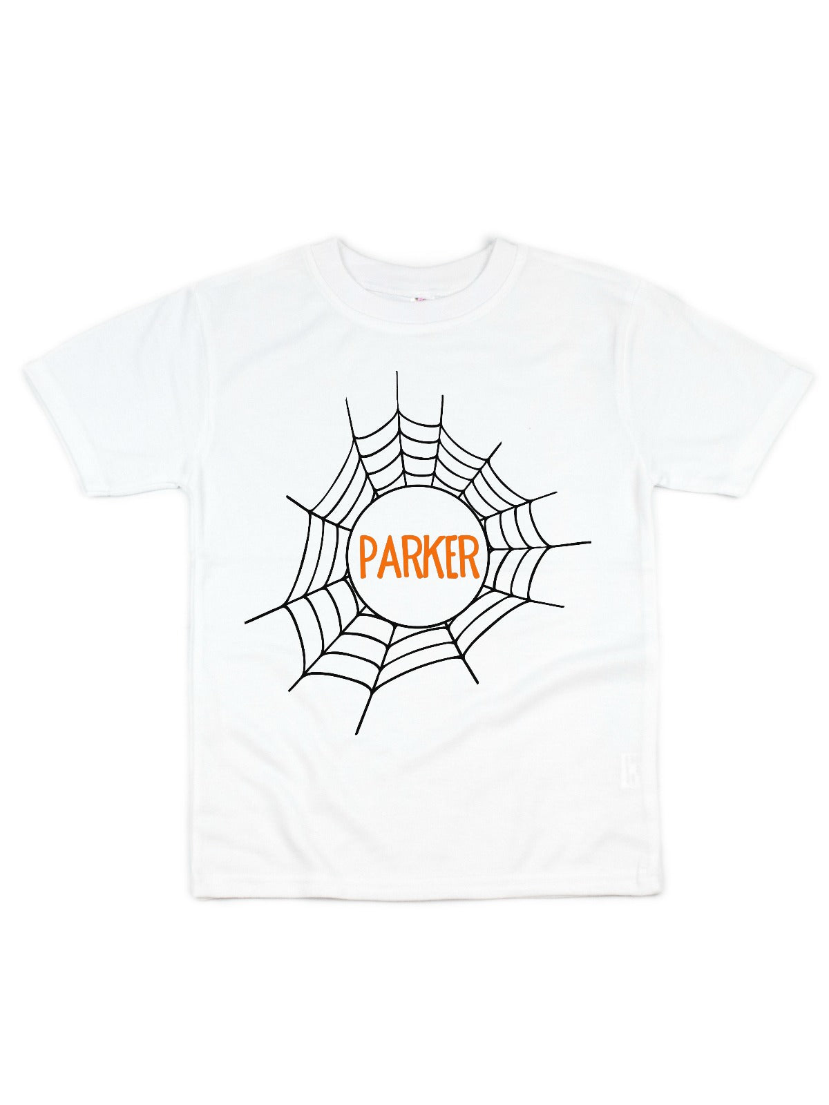 kids custom spiderweb t-shirt