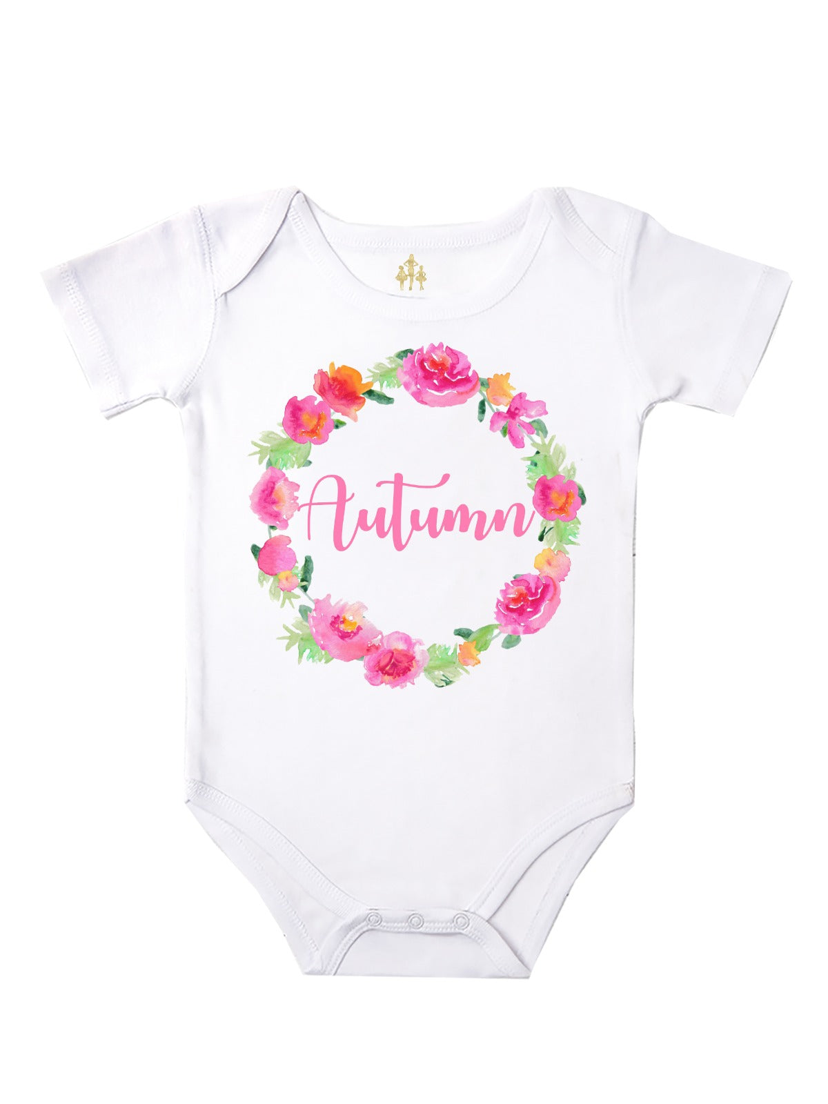 Personalized Spring Wreath Bodysuit