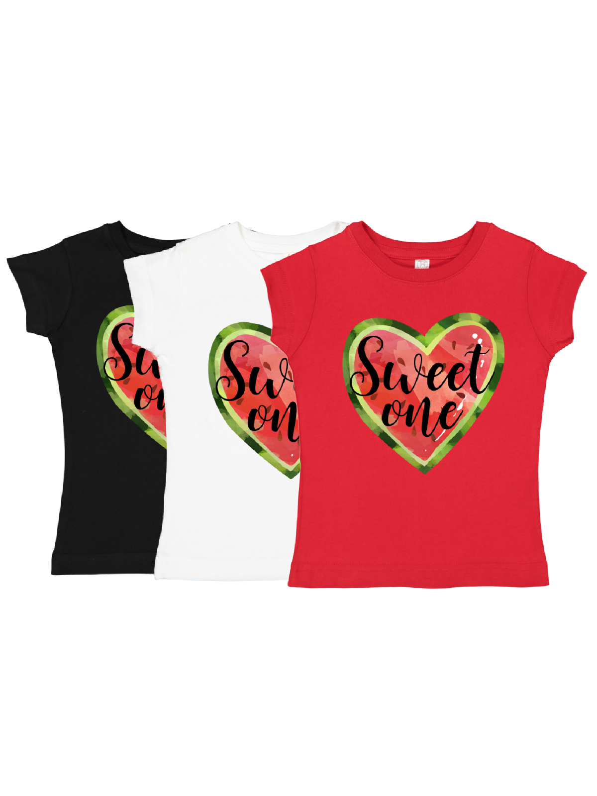 sweet one girls watermelon birthday shirts